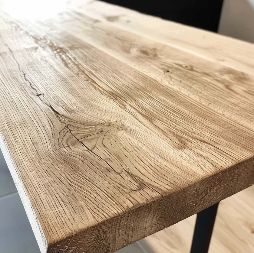 Blat Dębowy surowy na wymiar 280x90x4 cm - zdjecie produktu