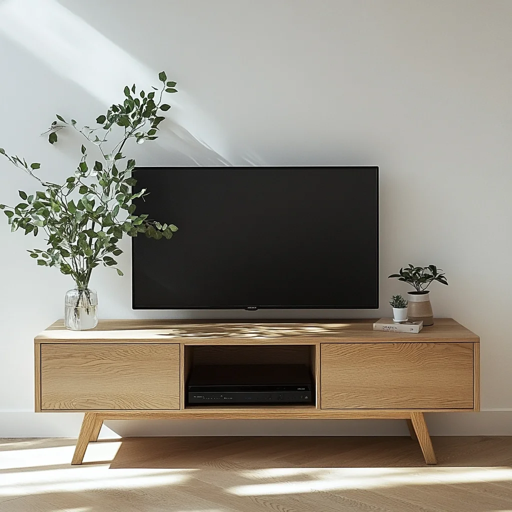 Szafka RTV Dębowa Klasyczna – 180x45x42,5 cm – Lite Drewno Dębowe