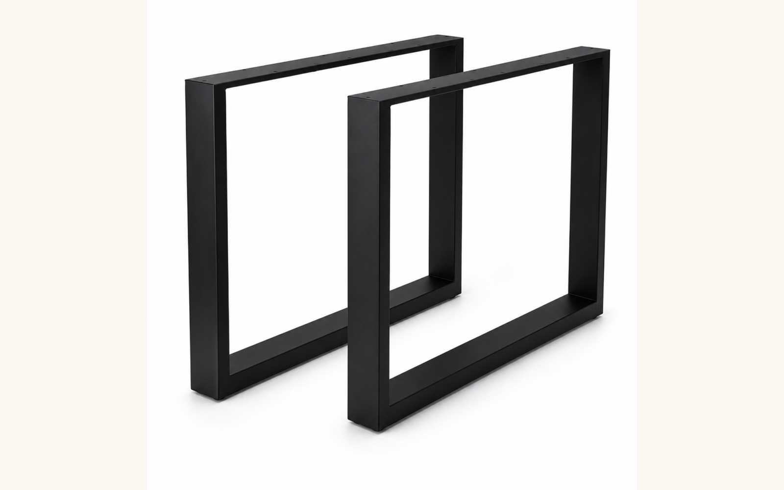 Nogi metalowe do stołu biurka Loft 72x70 profil 60x30 cm (2 szt.)