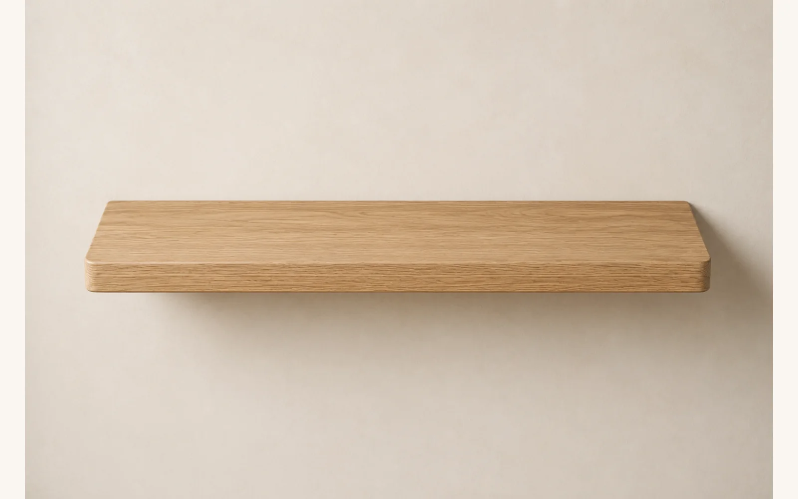 Półka dębowa LINE — głębokość 10 cm × 3 cm | lite drewno - zdjecie produktu