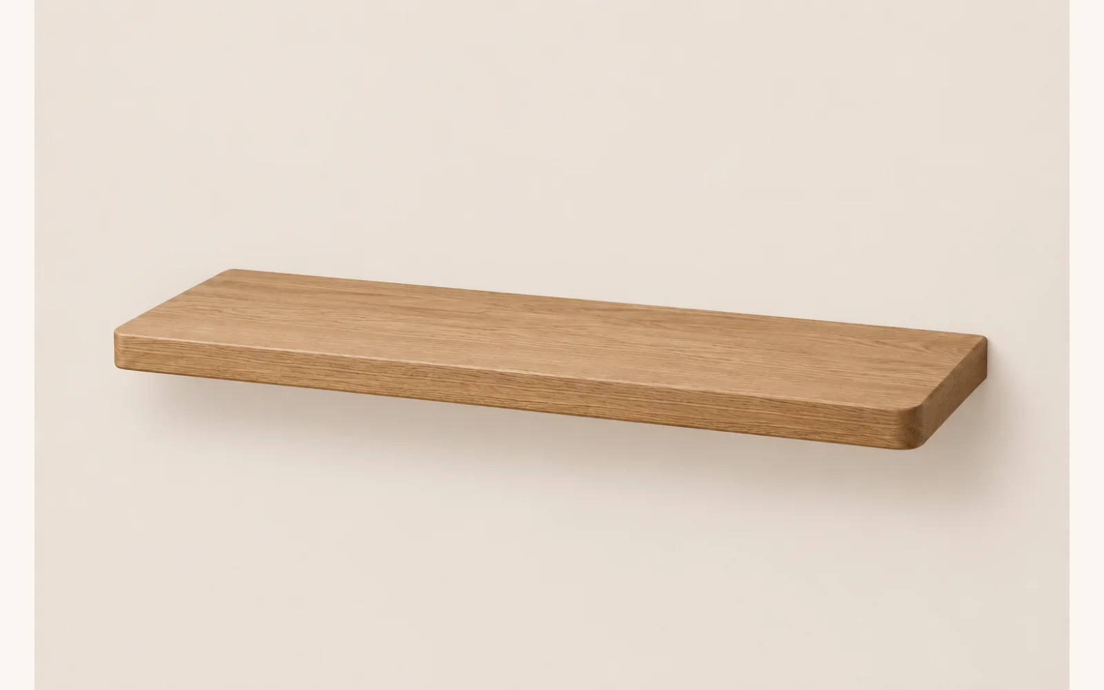 Półka dębowa LINE — głębokość 12 cm × 3 cm | lite drewno - zdjecie produktu