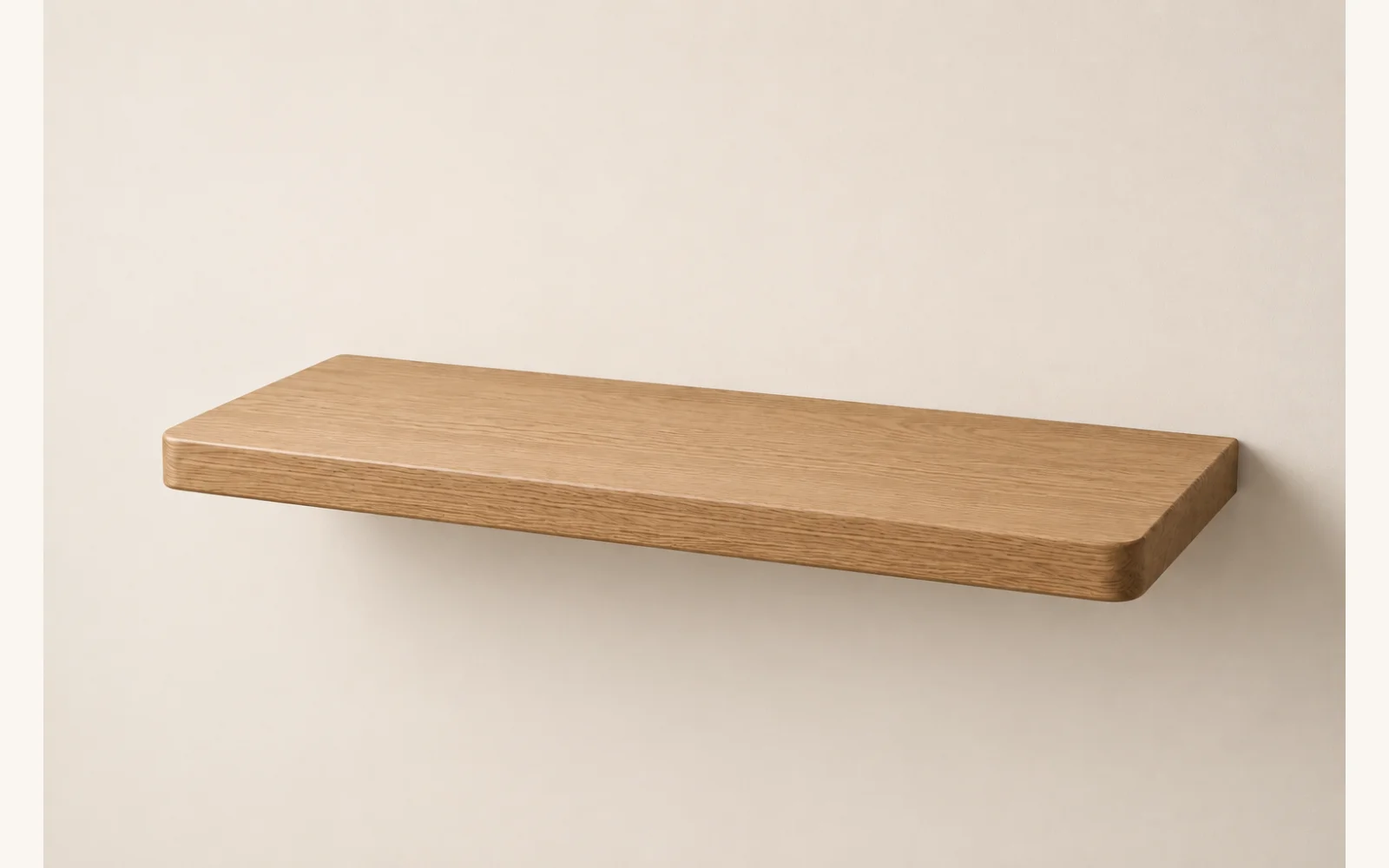 Półka dębowa LINE — głębokość 15 cm × 3 cm | lite drewno - zdjecie produktu