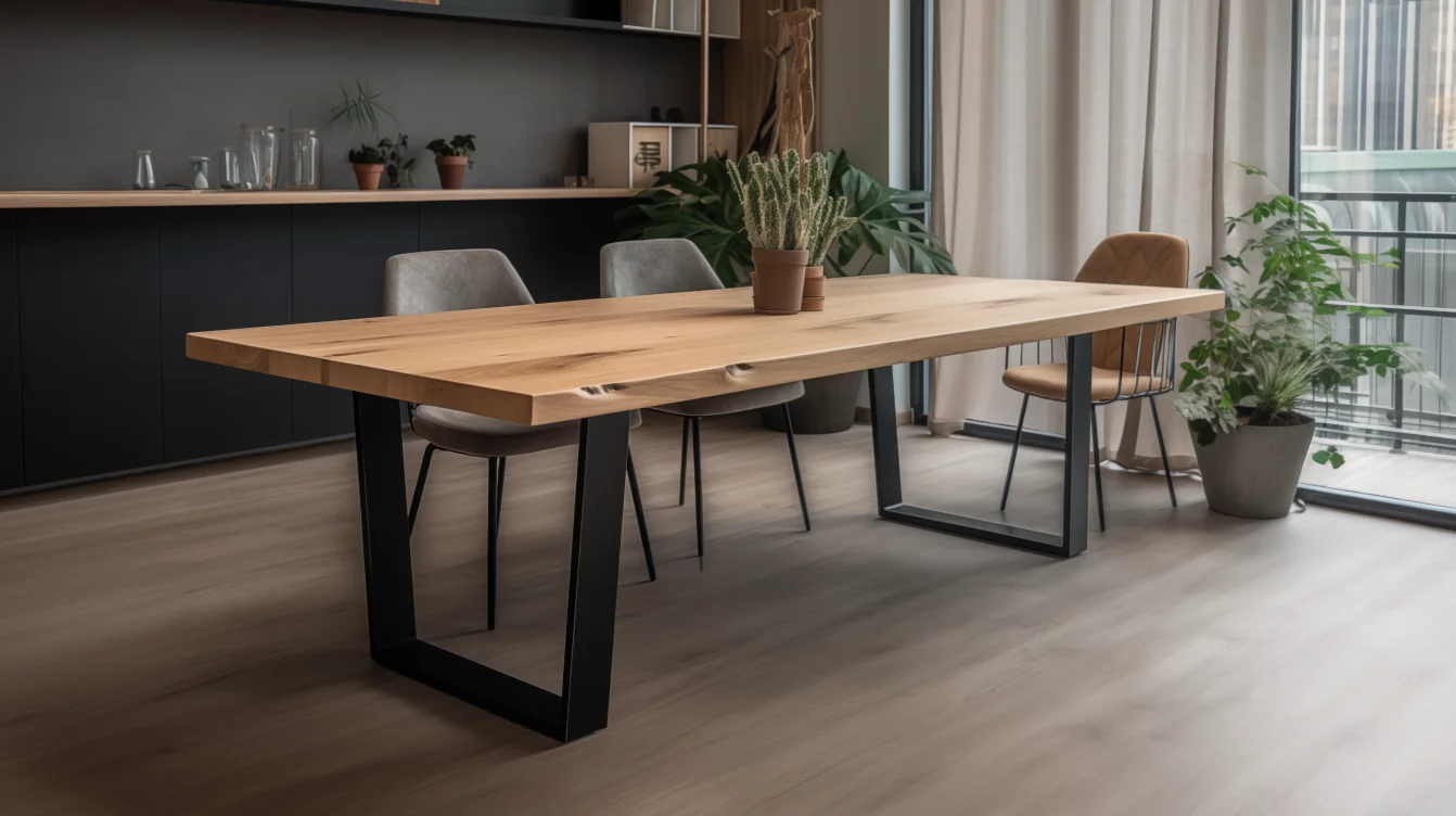 Stół dębowy Modern Loft 200x80 – siła natury w industrialnej formie